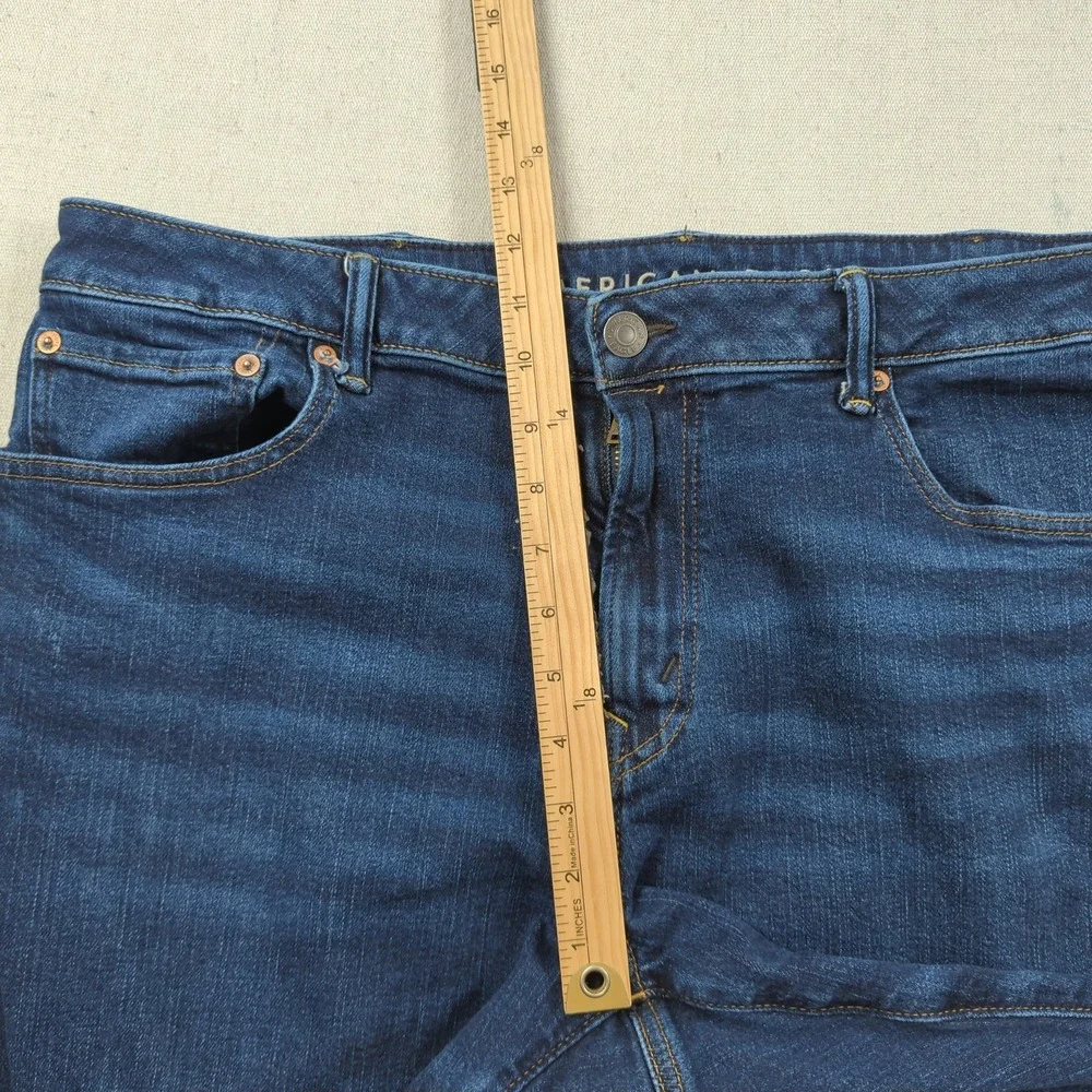 American Eagle Jeans Mens 38x30 Blue Original Boot Cut Western Cowboy